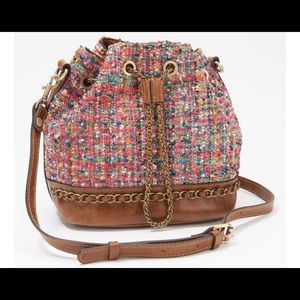 Patricia Nash Boucle Civetta Drawstring Bag